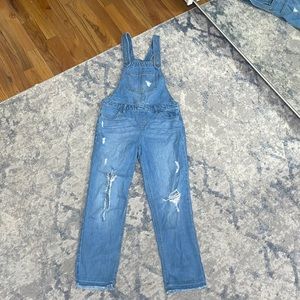 Girls ripped overalls